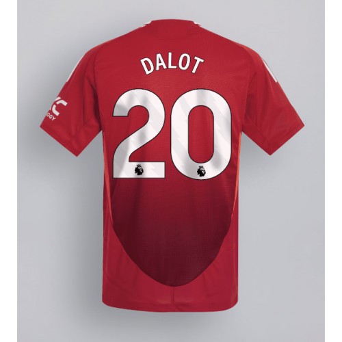 Pánský Fotbalový dres Manchester United Diogo Dalot #20 2024-25 Domácí Krátký Rukáv